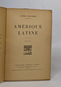 Amérique latine. Siegfried André