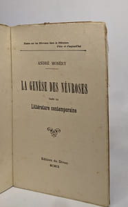 La genèse des névroses dans la littérature contemporaine