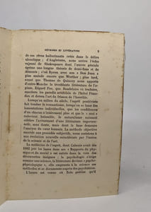 La genèse des névroses dans la littérature contemporaine