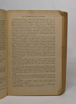 Notre littérature étudiée dans les textes: I des origines à la fin du XVIIe siècle / II Le XVIIIe et le XIXe siècle. Braunschvig Marcel
