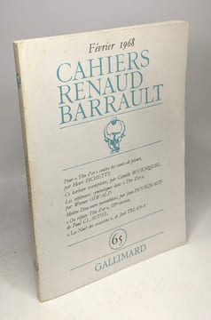 Cahiers Renaud Barrault n°65 - 1er trimestre 1968 - Paul Claudel. Collectif