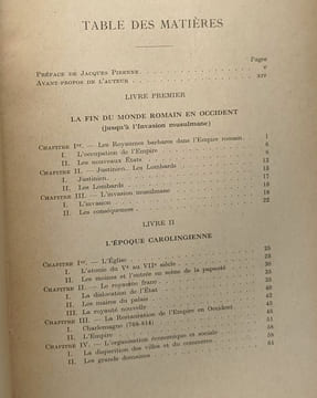 Histoire de l'Europe : Des invasions au XVIe siècle. Pirenne