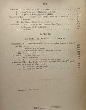 Histoire de l'Europe : Des invasions au XVIe siècle. Pirenne