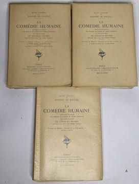 Lot de 40 "oeuvres complètes de Honoré de Balzac": La comédie humaine (33 tomes voir description) / Oeuvres diverses tomes I-II-III / Théâtre tomes ...