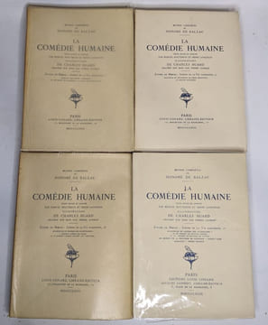 Lot de 40 "oeuvres complètes de Honoré de Balzac": La comédie humaine (33 tomes voir description) / Oeuvres diverses tomes I-II-III / Théâtre tomes ...