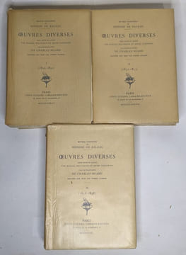 Lot de 40 "oeuvres complètes de Honoré de Balzac": La comédie humaine (33 tomes voir description) / Oeuvres diverses tomes I-II-III / Théâtre tomes ...