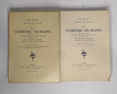 Lot de 40 "oeuvres complètes de Honoré de Balzac": La comédie humaine (33 tomes voir description) / Oeuvres diverses tomes I-II-III / Théâtre tomes ...