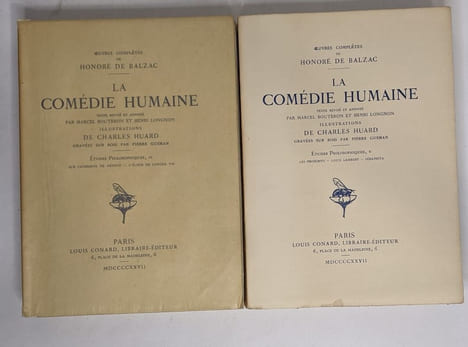 Lot de 40 "oeuvres complètes de Honoré de Balzac": La comédie humaine (33 tomes voir description) / Oeuvres diverses tomes I-II-III / Théâtre tomes ...