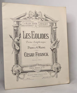 Collection litolff. n° 1597: les eolides poème symphonique transcrit pour piano à 4 mains