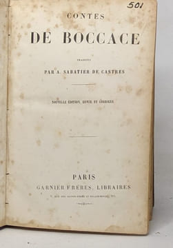 Contes de boccace. undefined