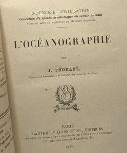 L'océanographie / Science et civilisation