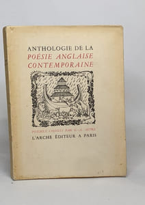 Anthologie de la poésie anglaise contemporaine
