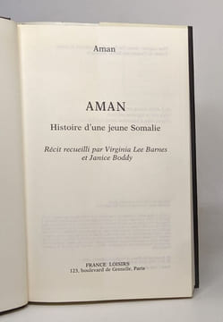 Aman : Histoire d'une jeune Somalie. Sabine Boulongne