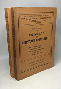 EN MARGE DE L HISTOIRE UNIVERSELLE- TOME 1 ET TOME 2 - L'évolution de l'Humanité