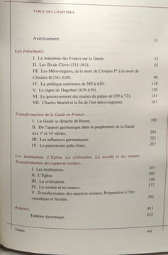 Les origines de la France - Tome III (Naissance de la France I - Les temps mérovingiens). Lot Ferdinand