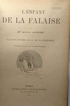 L'enfant de la falaise - illustrations de R. de La Nézière - 4e édition. LATOUCHE Augusta
