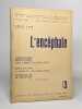 Lot de 5 numéros de "L'Encéphale. Journal de Neurologie et de Psychiatrie": année 1950 n°2-3 / année 1952 n°2-3-4. Lhermitte Delay Baruk Pichot ...