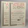 Lot de 2 numéros de "Atelier du roman revue trimestrielle": n°73 mars 2013 / n°74 juin 2013. 