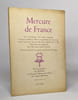 Lot de 2 num&eacute;ro de "Mercure de France": Juillet 1962 / Juin 1963. 