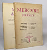 Lot de 2 num&eacute;ro de "Mercure de France": Juillet 1962 / Juin 1963. 