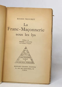 La franc-maçonnerie sous les lys