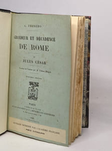 Grandeur et décadence de rome: I La conquête / II Jules César / III La fin d'une aristocratie / IV Antoine et Cléopatre / V La république d'auguste