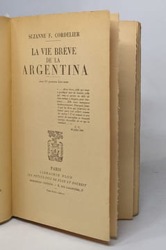 La vie brève de la argentina. Suzanne F. Cordelier