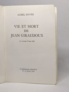 Vie et mort de jean giraudoux