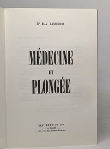 Médecine et plongée