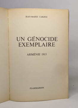Genocide exemplaire armenie 1915 (Un). Carzou Jean-Marie