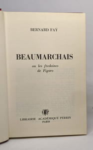 Beaumarchais ou les fredaines de figaro
