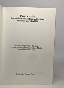 Paris noir : Recueil de nouvelles policières