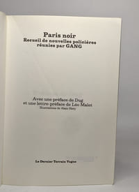 Paris noir : Recueil de nouvelles policières