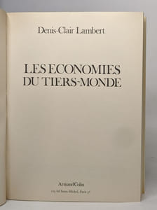 Les economies du tiers-monde