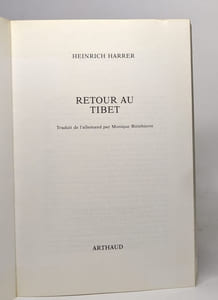 Retour au Tibet