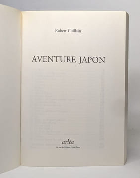Aventure Japon. Guillain Robert