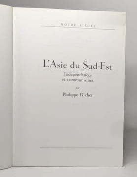 L'asie du sud-est. Richer Philippe