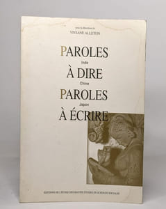 PAROLES A DIRE PAROLES A ECRIRE INDE CHINE JAPON