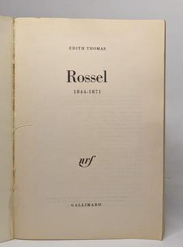 Rossel. Thomas Edith
