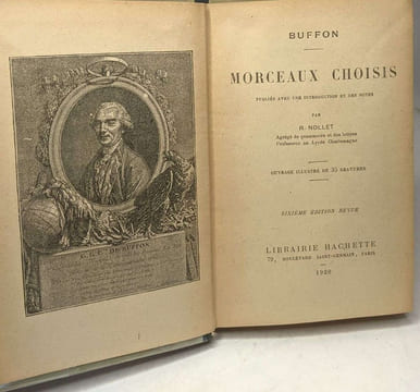 Morceaux Choisis - intro. notes par Nollet / 6e éd. revue. Buffon Georges-Louis Leclerc Comte de