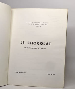 Le chocolat et les produits de chocolaterie. undefined