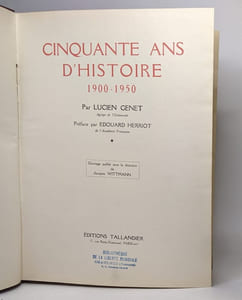Cinquante ans d'Histoire 1900-1950 - tome I