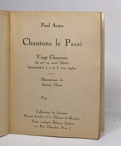 Chantons le passé