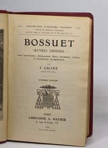 Bossuet oeuvres choisies