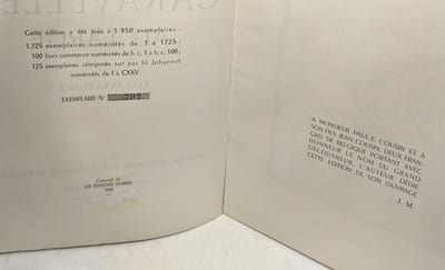 Caravelles au large - illustrations de Jean Dornier - Exemplaire numéroté 792