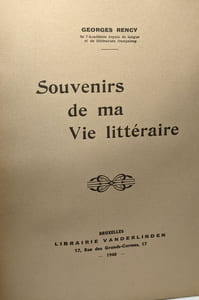 Souvenirs de ma vie littéraire