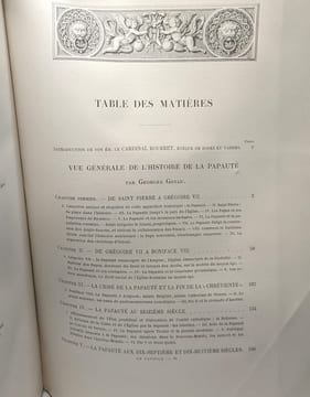 Le Vatican : les papes et la civilisation le gouvernement central de l'eglise. Iintroduction par Cardinal Bourret.Ouvrage illustre de 2 gravures au ...