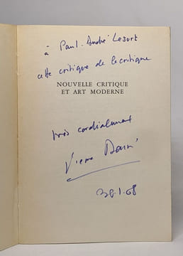 Nouvelle critique et art moderne. Daix Pierre