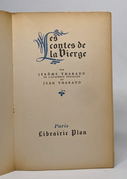 Les contes de la vierge. Tharaud Jean Tharaud Jérome