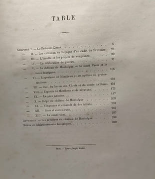 LE BARON DES ADRETS épisode du commencement des guerres de religion du XVI ieme siecle - 3e édition. Ménard Théophile